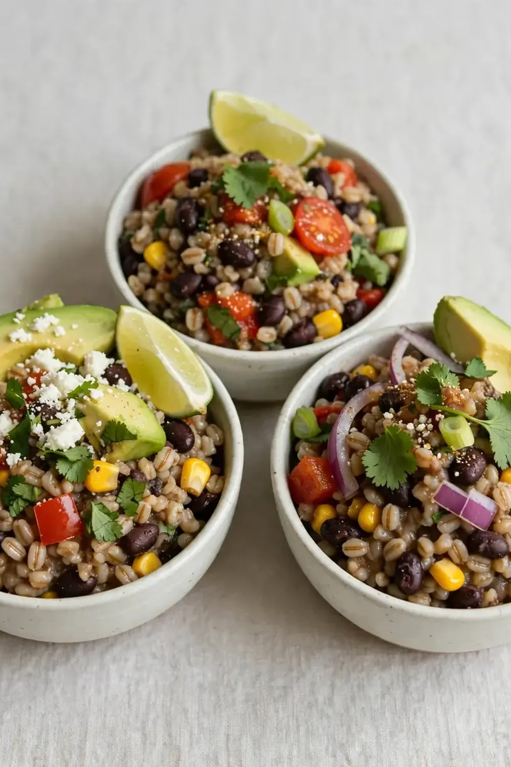 Barley and Black Bean Fiesta Bowl