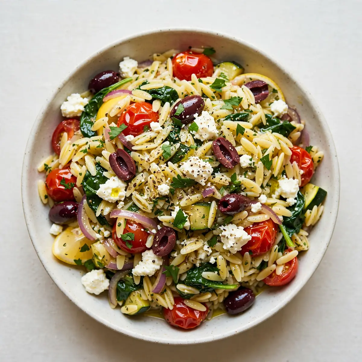 Cozy One-Pot Mediterranean Greek Pasta with Aromatic Garlic
