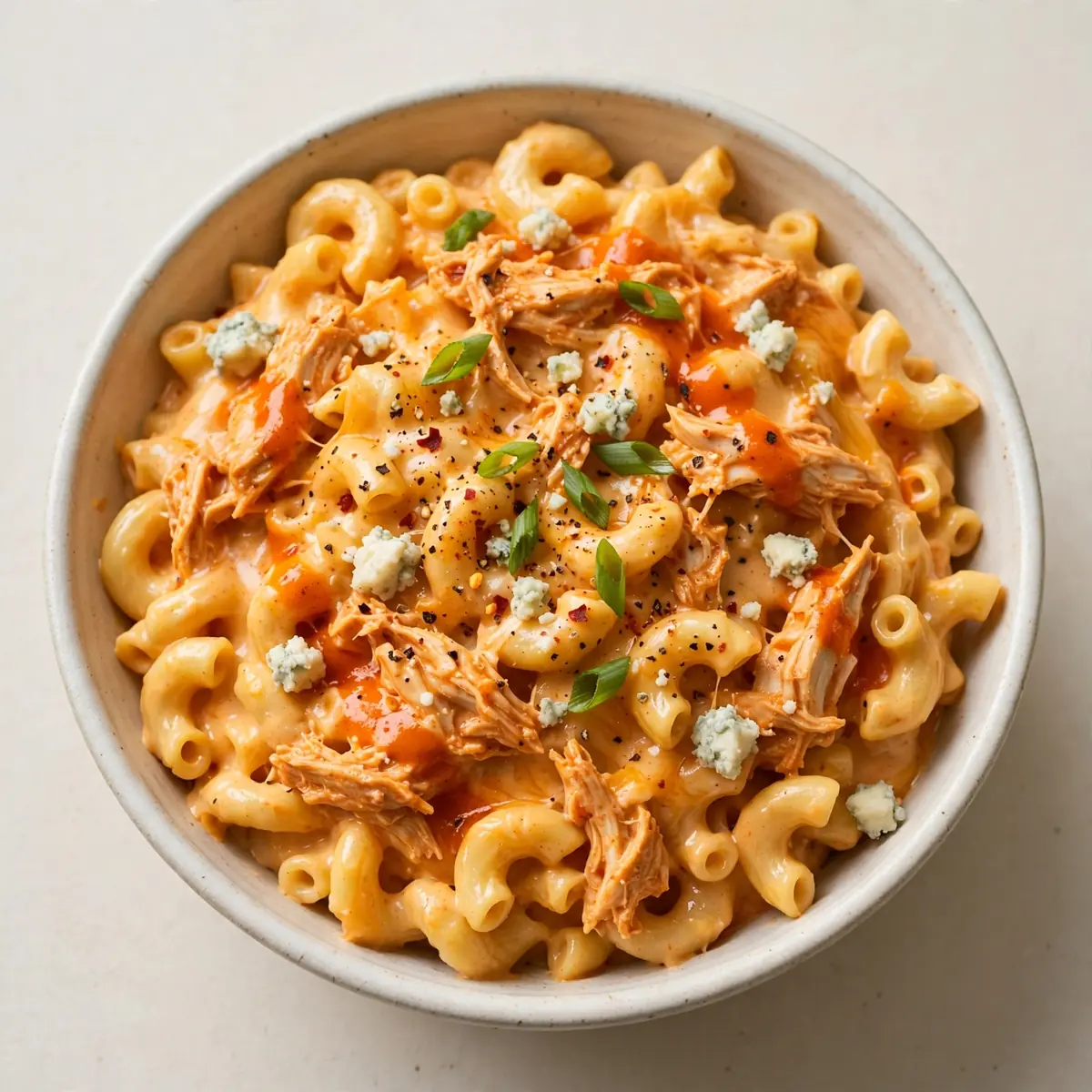Cozy Weekend Creamy Buffalo Chicken Mac and Cheese