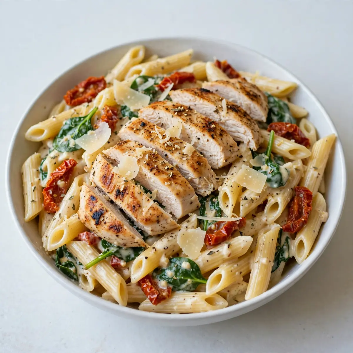Cozy Weekend One-Pot Tuscan Chicken Penne