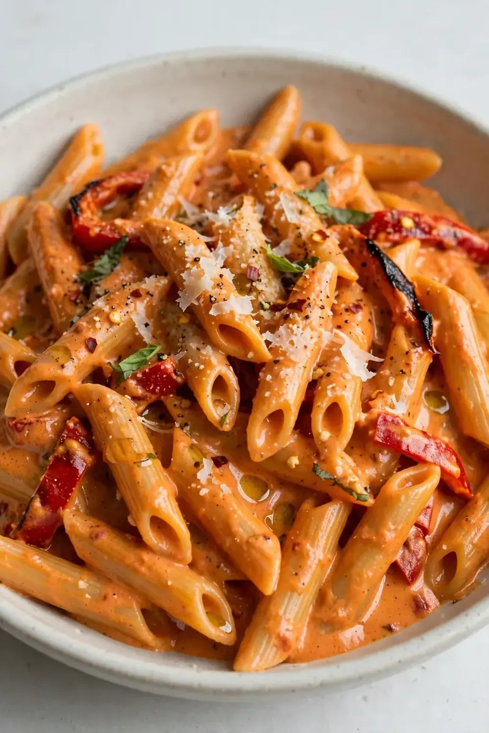 Creamy Roasted Red Pepper Penne