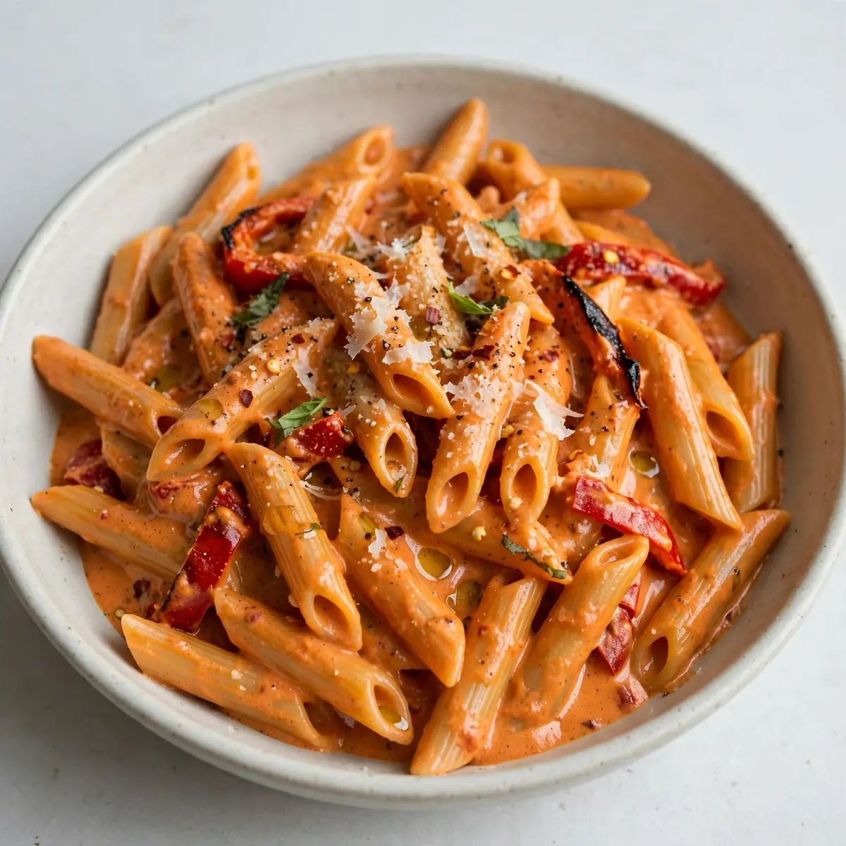 Cozy Weekend Project: Creamy Roasted Red Pepper Penne