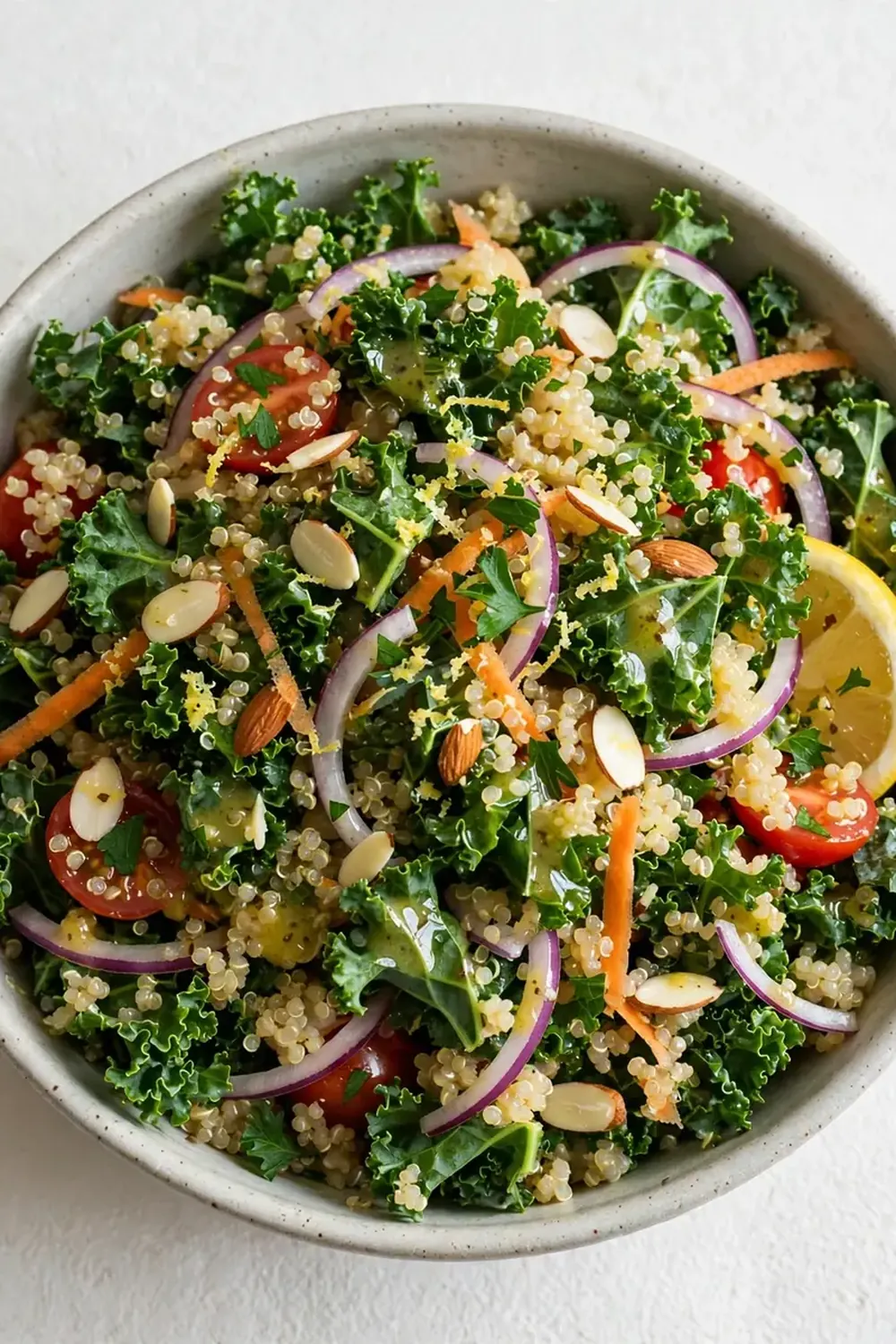Kale and Quinoa Salad with Lemon Vinaigrette