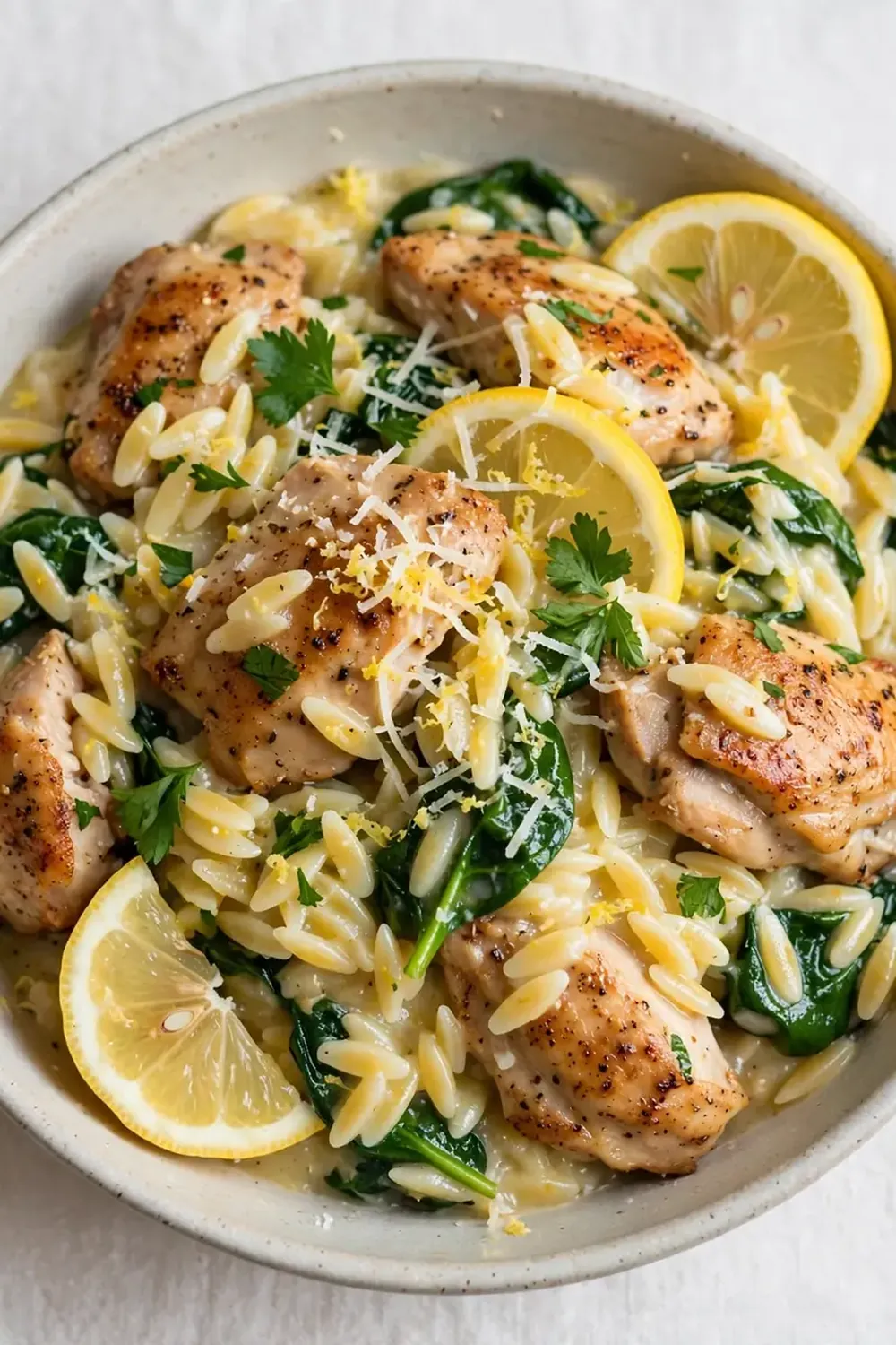One-Pot Lemon Chicken and Orzo