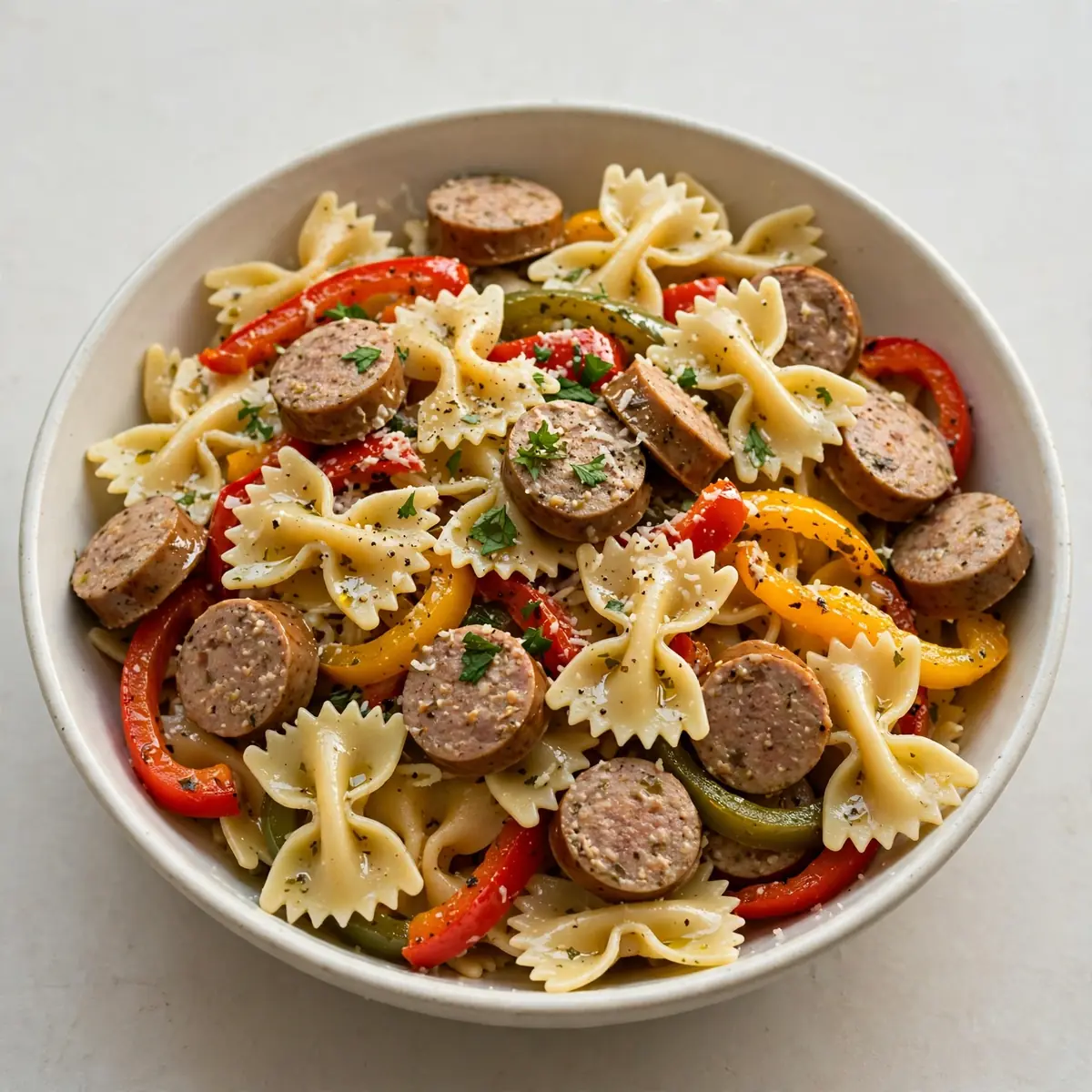 Cozy Weekend Project: Sausage and Pepper Farfalle