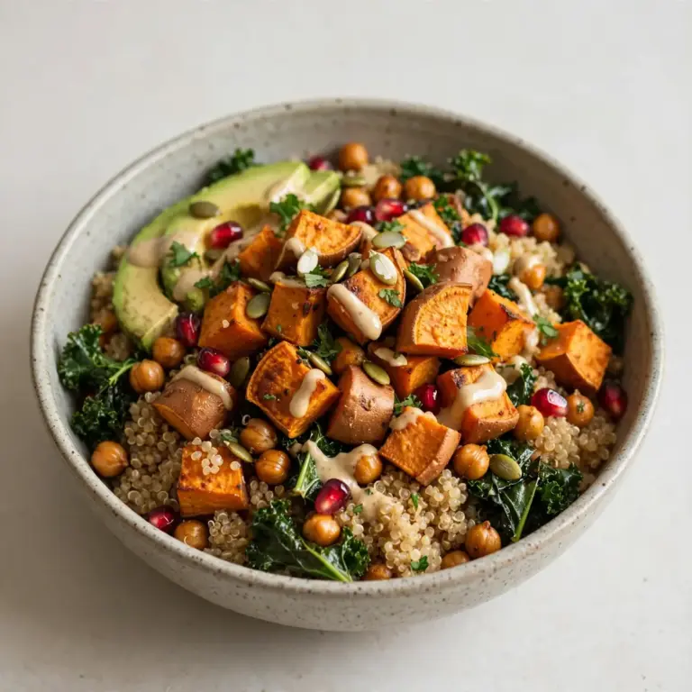 Cozy Weekend Project Warm Quinoa and Sweet Potato Harvest Bowl