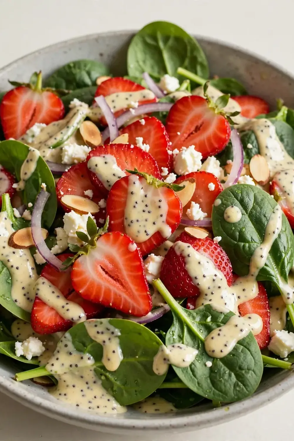 Strawberry Spinach Salad with Poppyseed Dressing