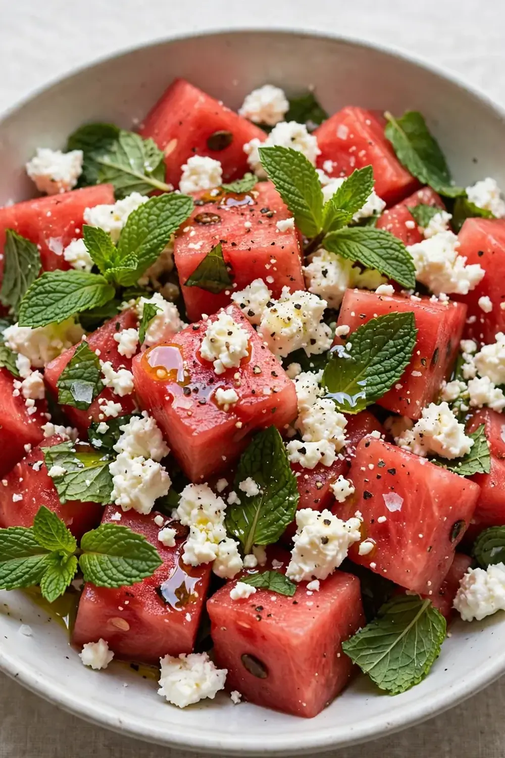 Watermelon, Feta, and Mint Salad