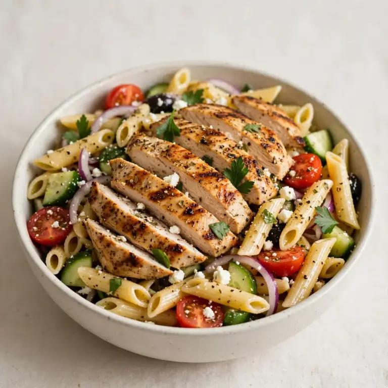 Grilled Chicken Pasta Salad Easy