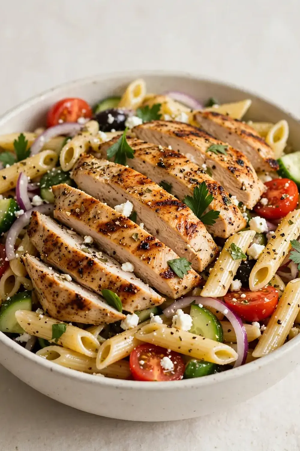 grilled chicken pasta salad easy