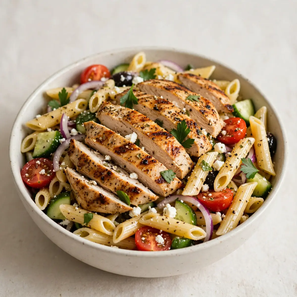 Grilled Chicken Pasta Salad Easy