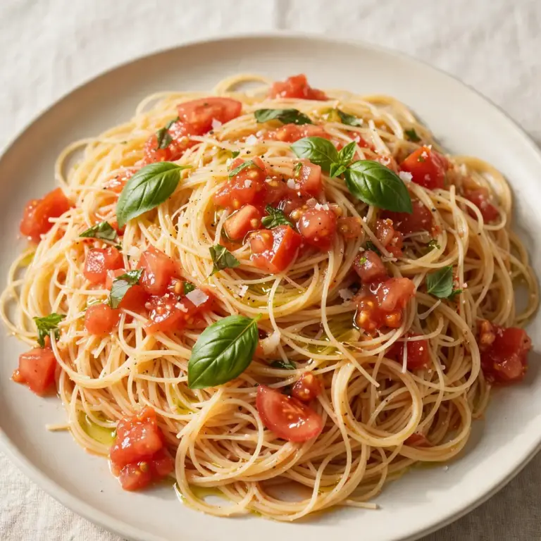 Light Capellini Fresh Tomato Sauce
