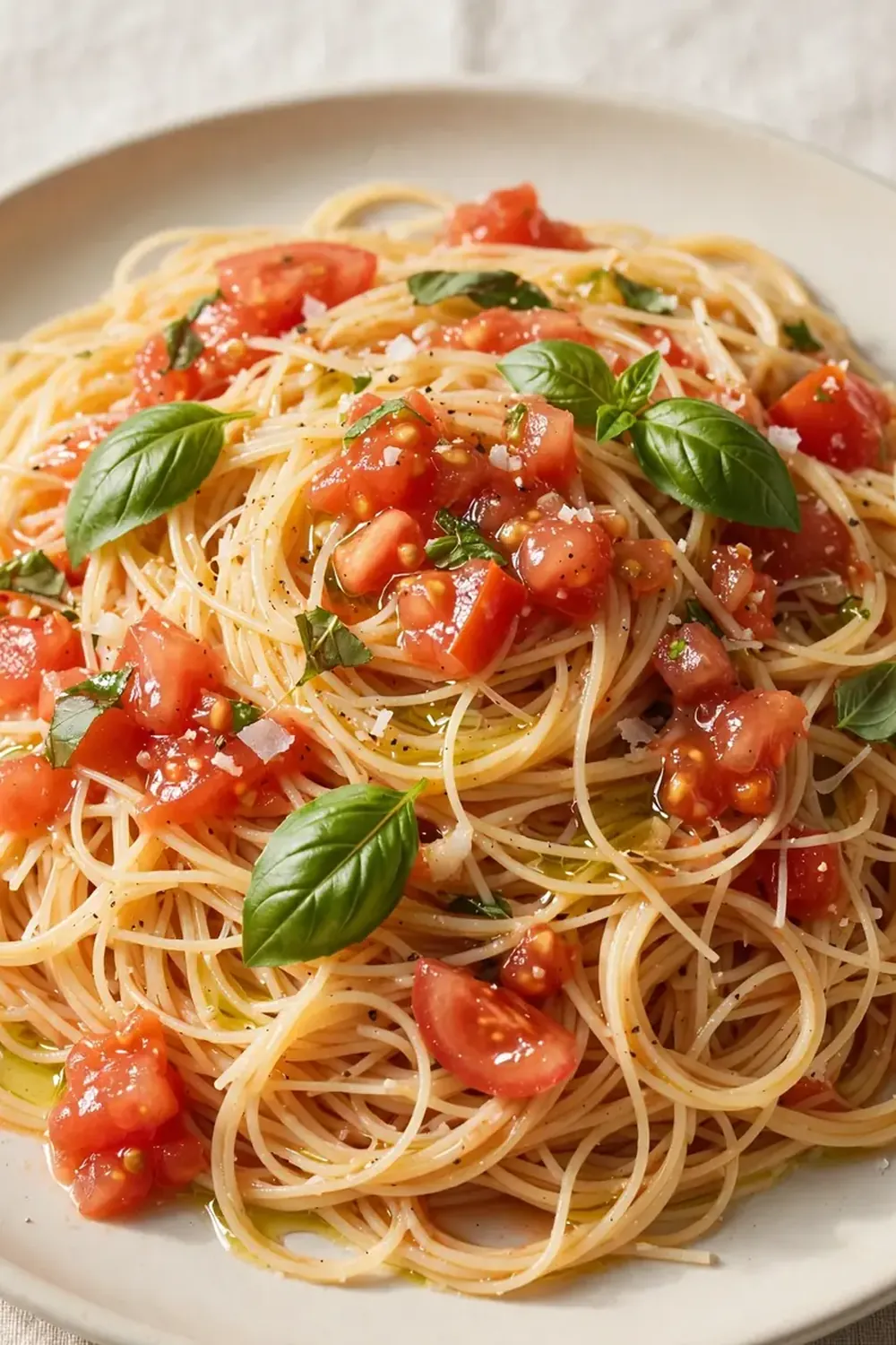 light capellini fresh tomato sauce
