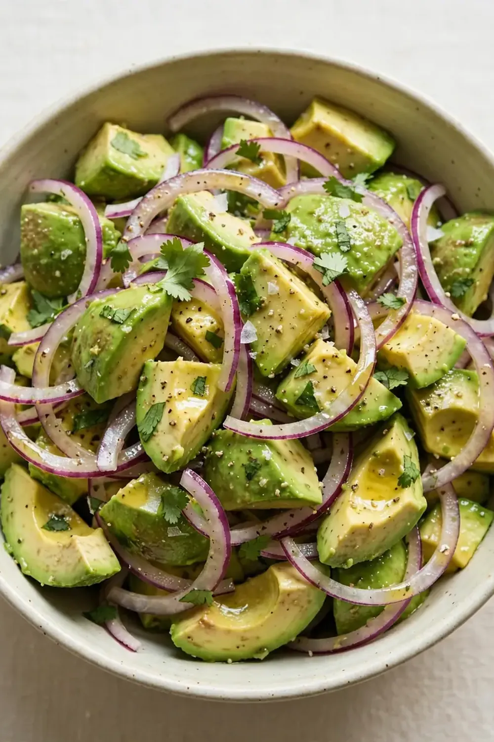 Avocado and Red Onion Salad