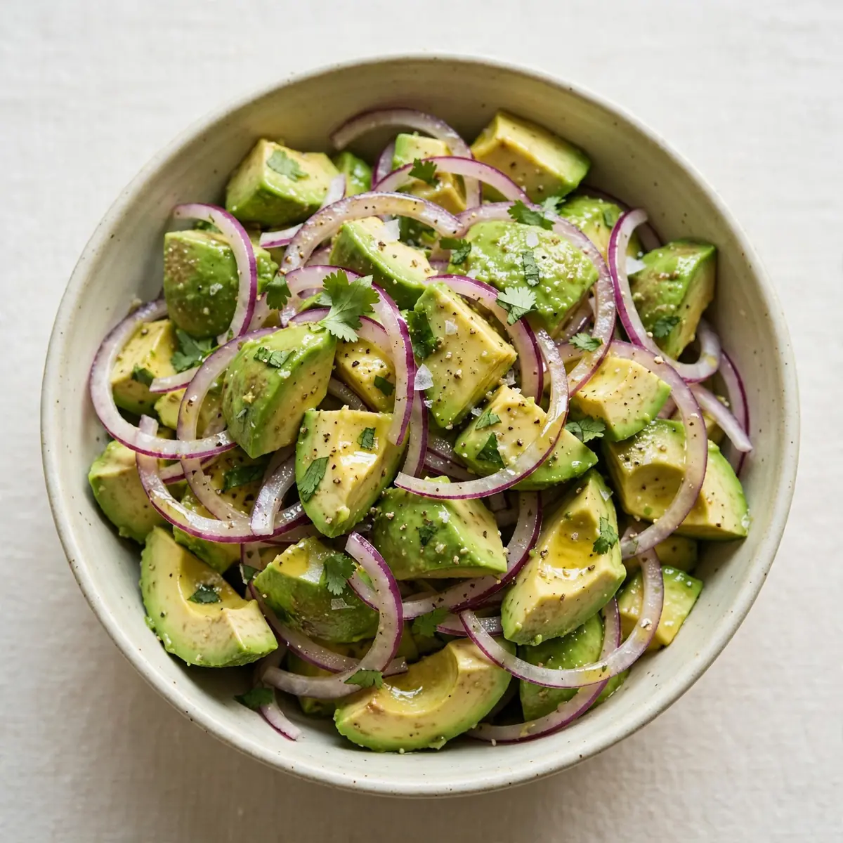 Slow Weekend Comfort: Aromatic Avocado and Red Onion Salad
