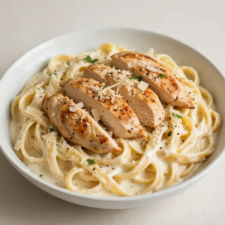 The Cozy Aroma of Homemade Chicken Fettuccine Alfredo