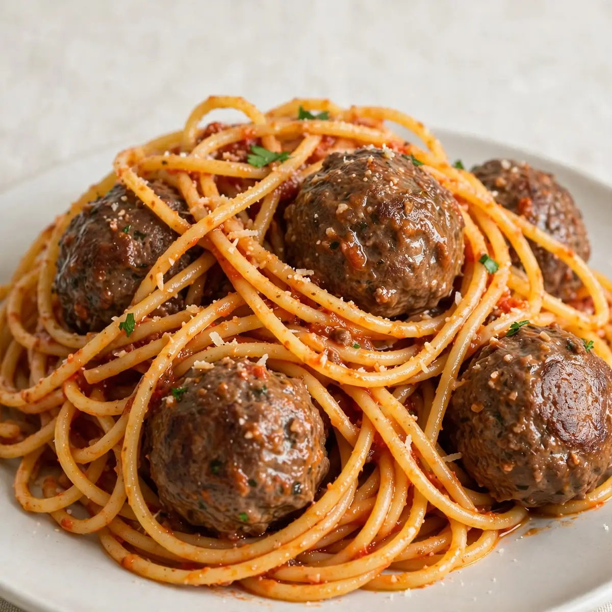 Weekend Comfort Project: Spaghetti with Homemade Beef Meatballs